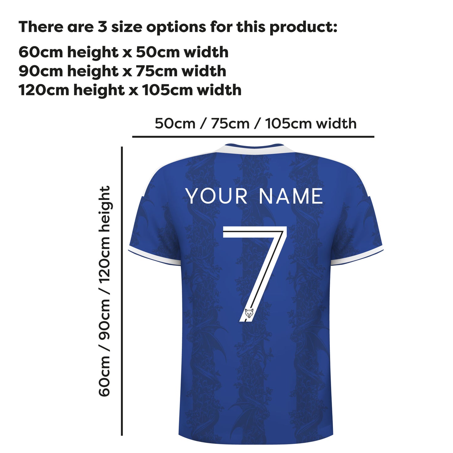 Leicester City - Personalised 26/27 Football Shirt Wall Sticker
