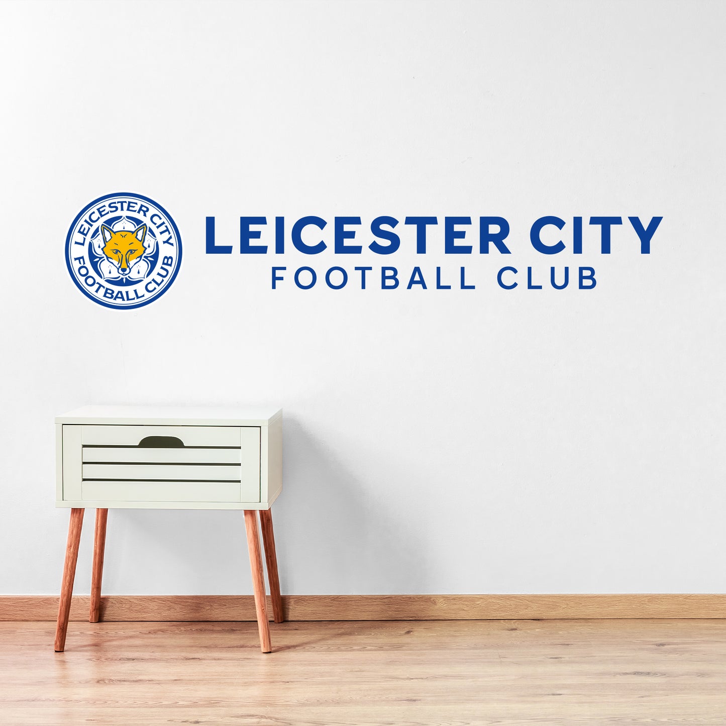 Leicester City - Crest And Club Name Wall Sticker
