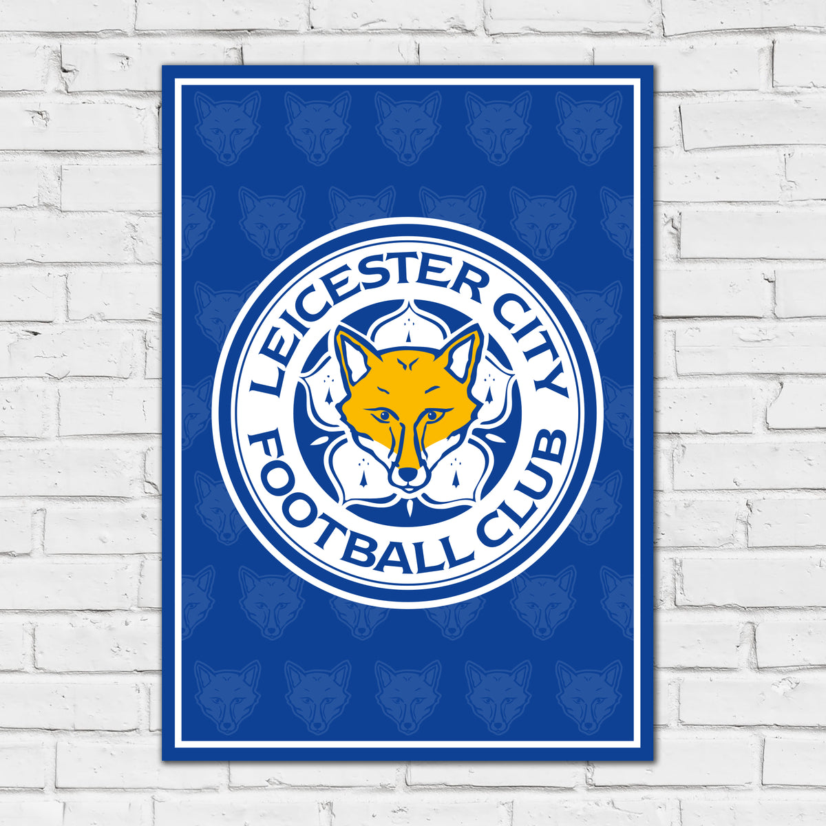 Leicester City Print - Crest Poster