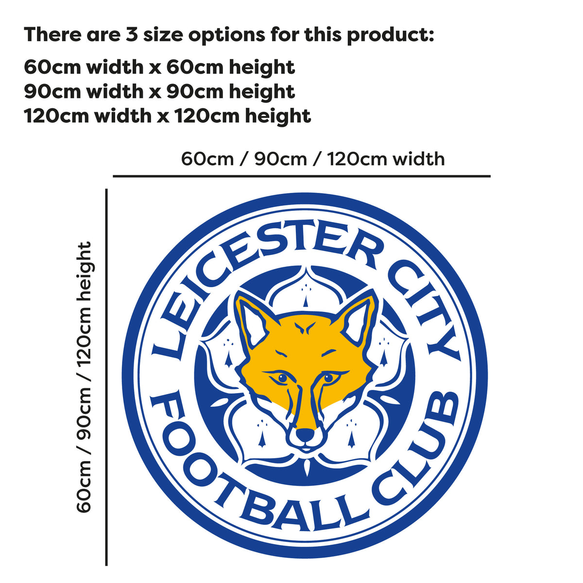 Leicester City - Crest Wall Sticker