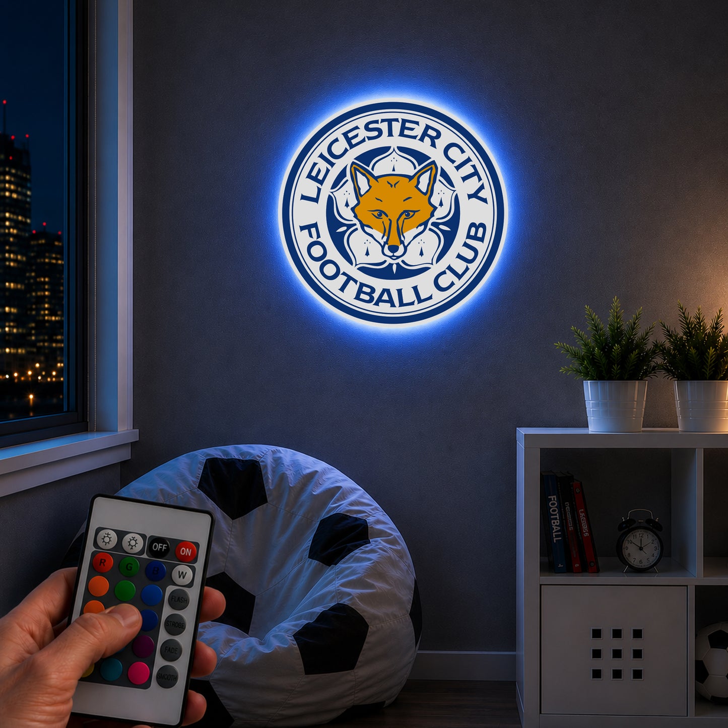 Leicester City Crest LED Backlit WallLite