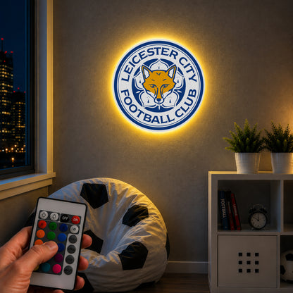Leicester City Crest LED Backlit WallLite