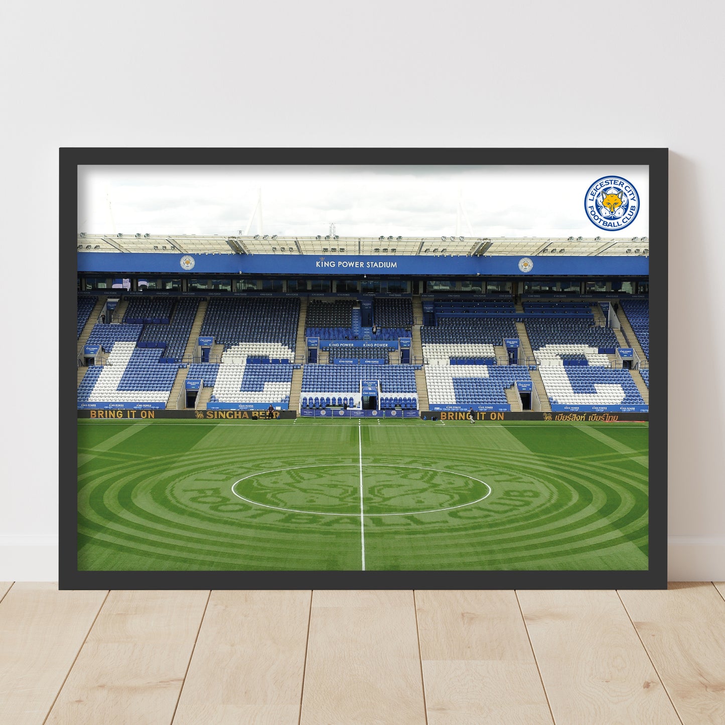 Leicester City Print - East Stand Stadium Design Poster