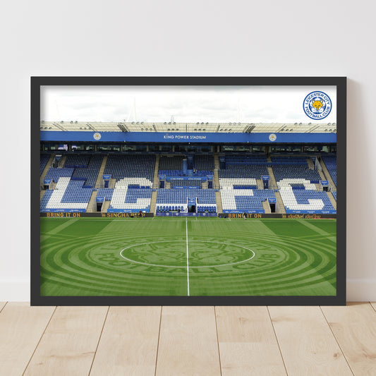 Leicester City Print - East Stand Stadium Design Poster