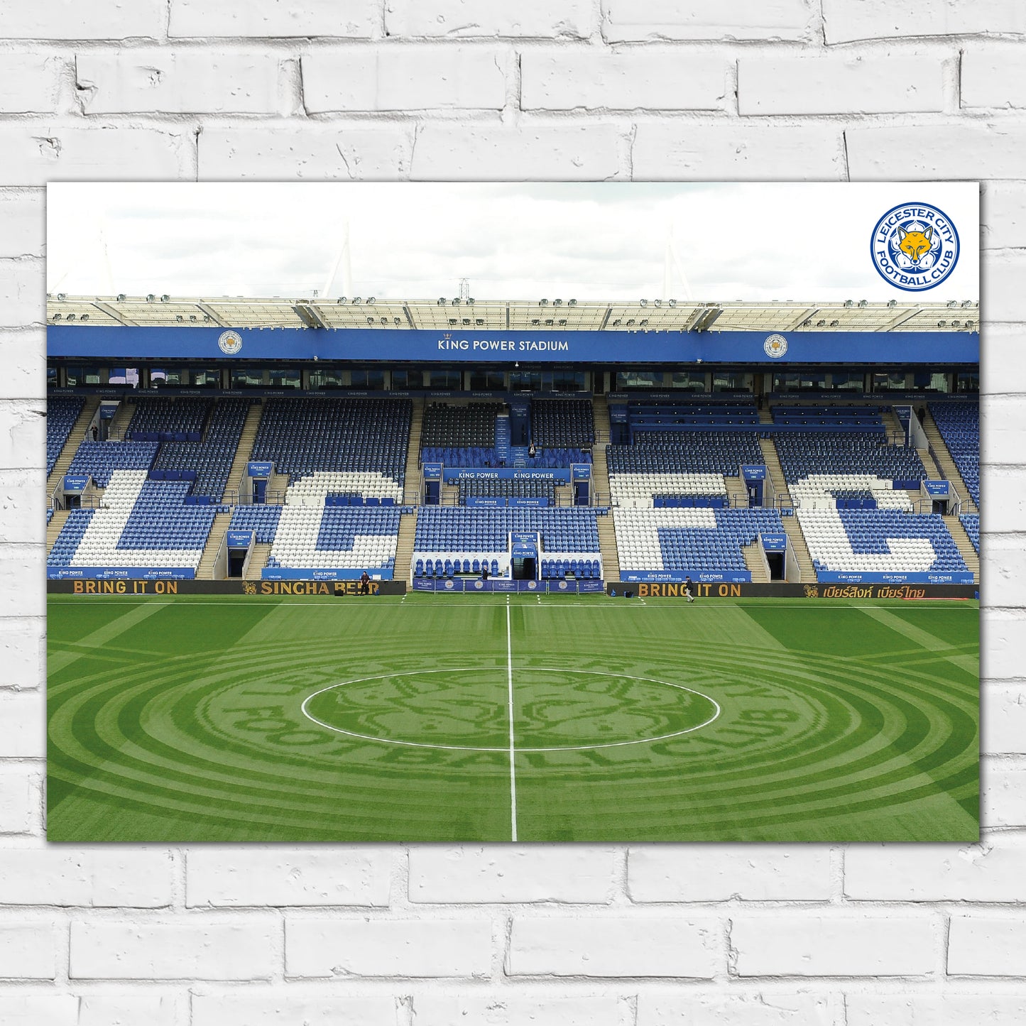 Leicester City Print - East Stand Stadium Design Poster