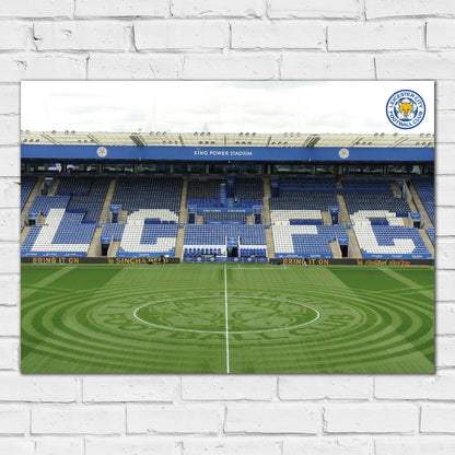 Leicester City Print - East Stand Stadium Design Poster