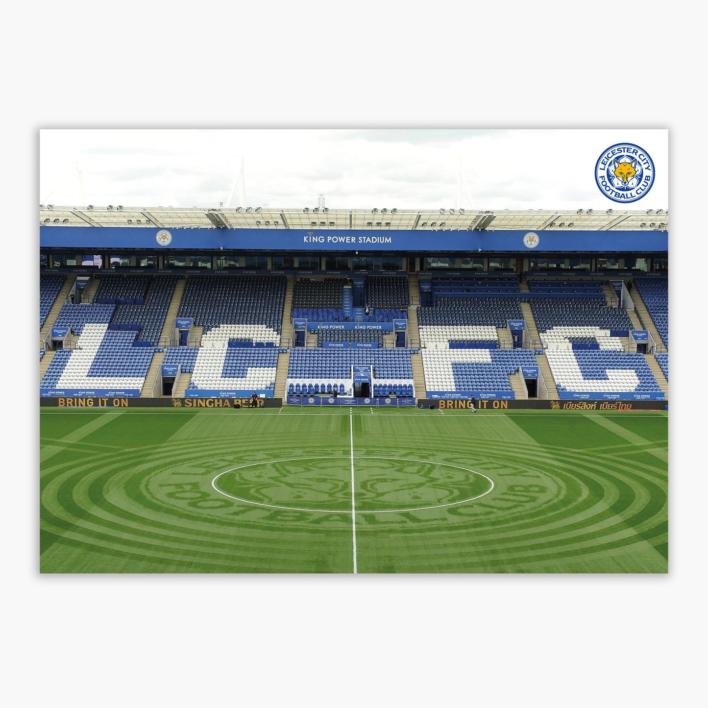 Leicester City Print - East Stand Stadium Design Poster