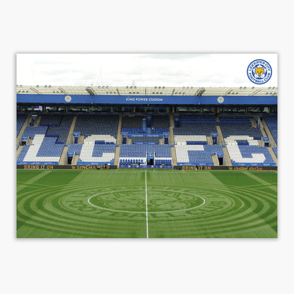 Leicester City Print - East Stand Stadium Design Poster