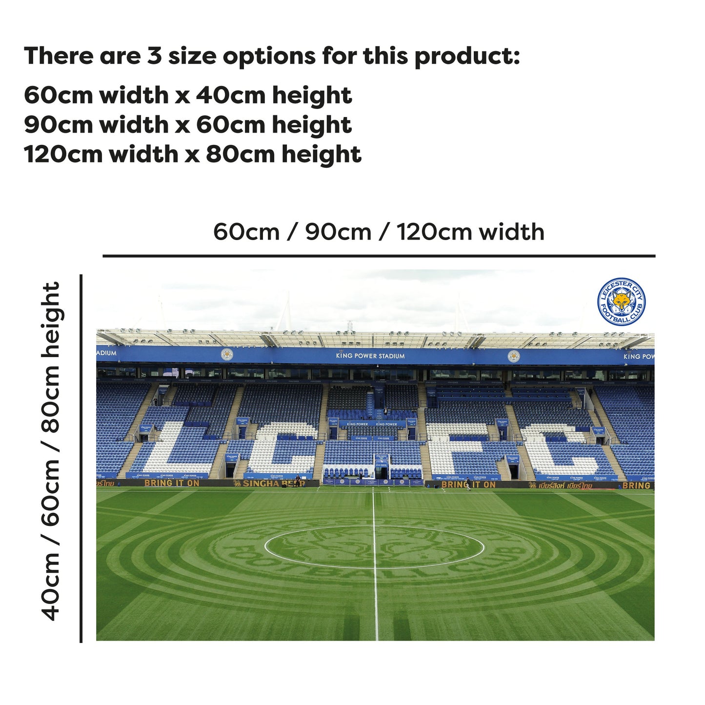 Leicester City - East Stand Stadium Wall Sticker