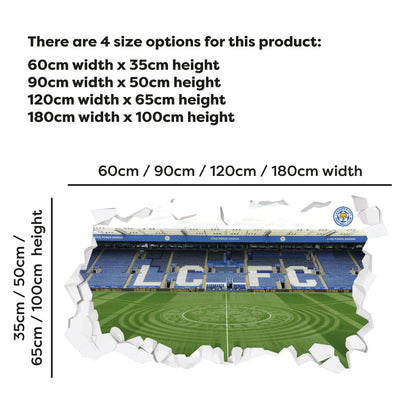 Leicester City - East Stand Stadium Broken Wall Sticker