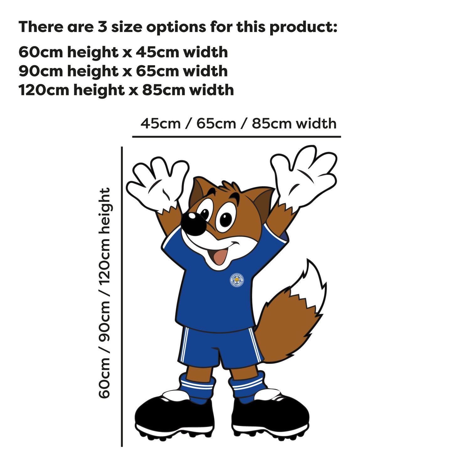 Leicester City - Filbert Mascot Wall Sticker