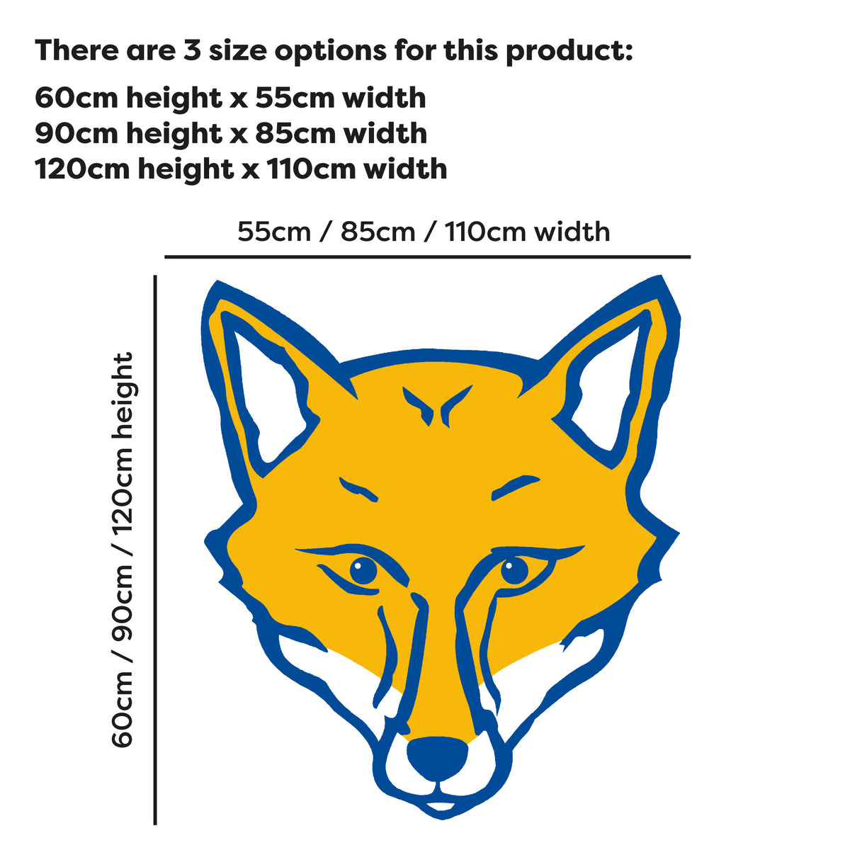 Leicester City - Fox Head Wall Sticker