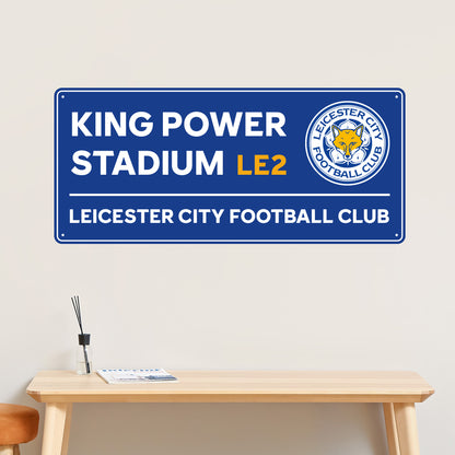 Leicester City - Stadium Street Sign Wall Sticker