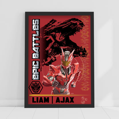 Armorsaurs Print - Liam And Ajax Player Card Poster Wall Art
