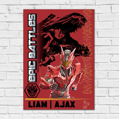 Armorsaurs Print - Liam And Ajax Player Card Poster Wall Art