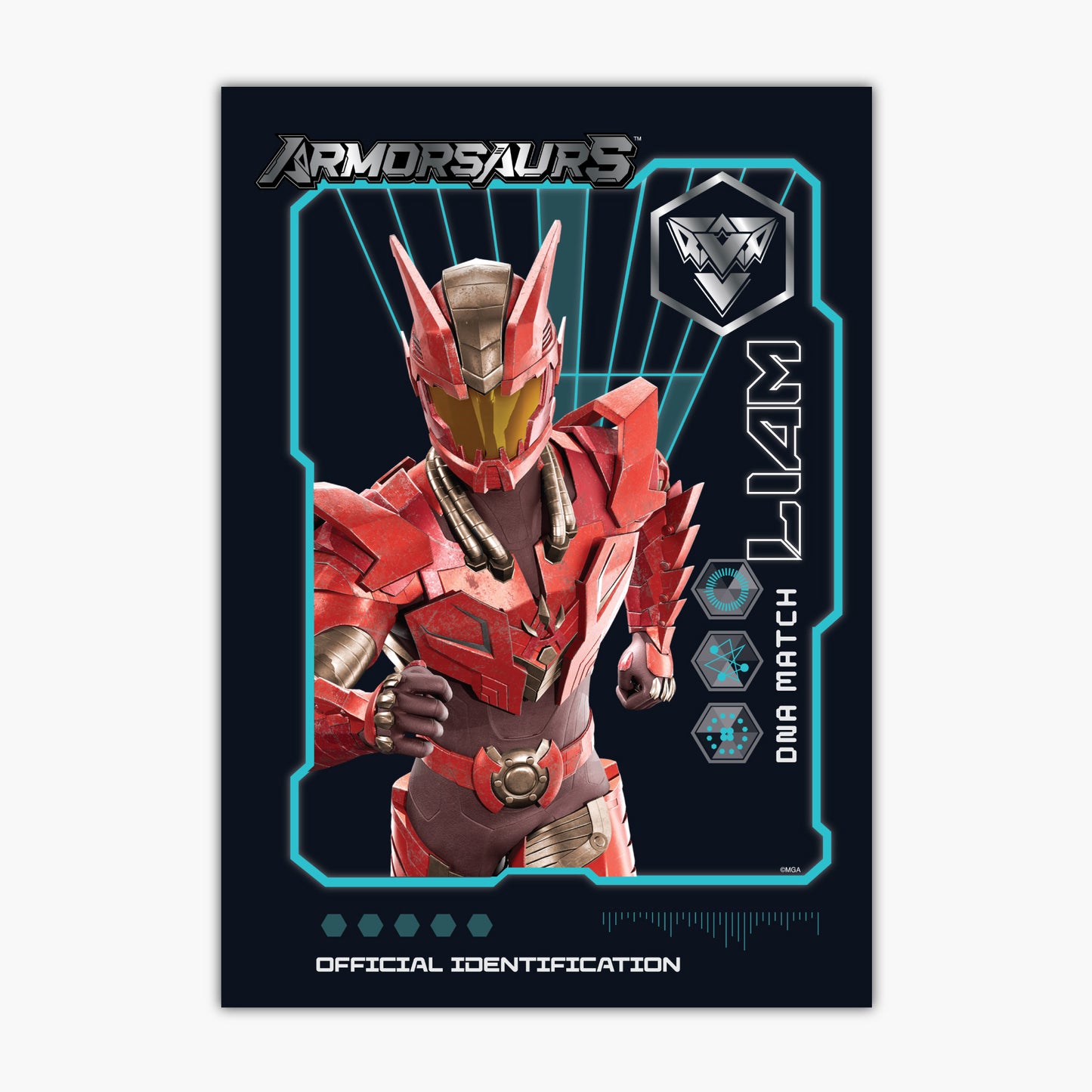 Armorsaurs Print - Liam DNA Match Poster Wall Art