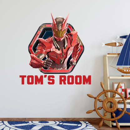 Armorsaurs Wall Sticker - Liam Badge Personalised Decal Wall Art