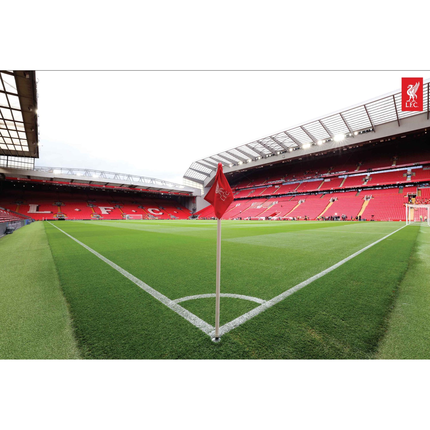 Liverpool FC Anfield Stadium Full Wall Mural - Corner Flag Image