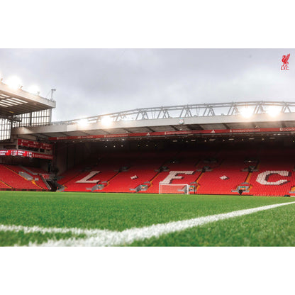 Liverpool FC Anfield Stadium Full Wall Mural - View of The Kop from Pitchside Image