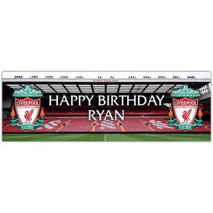 Liverpool Birthday - Personalised Football Banner Wall Sticker