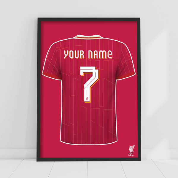 Personalized Liverpool Shirt Liverpool FC Print Personalised Shirt
