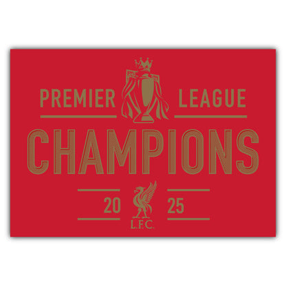 Liverpool FC Print - Premier League Champions 2025 Poster