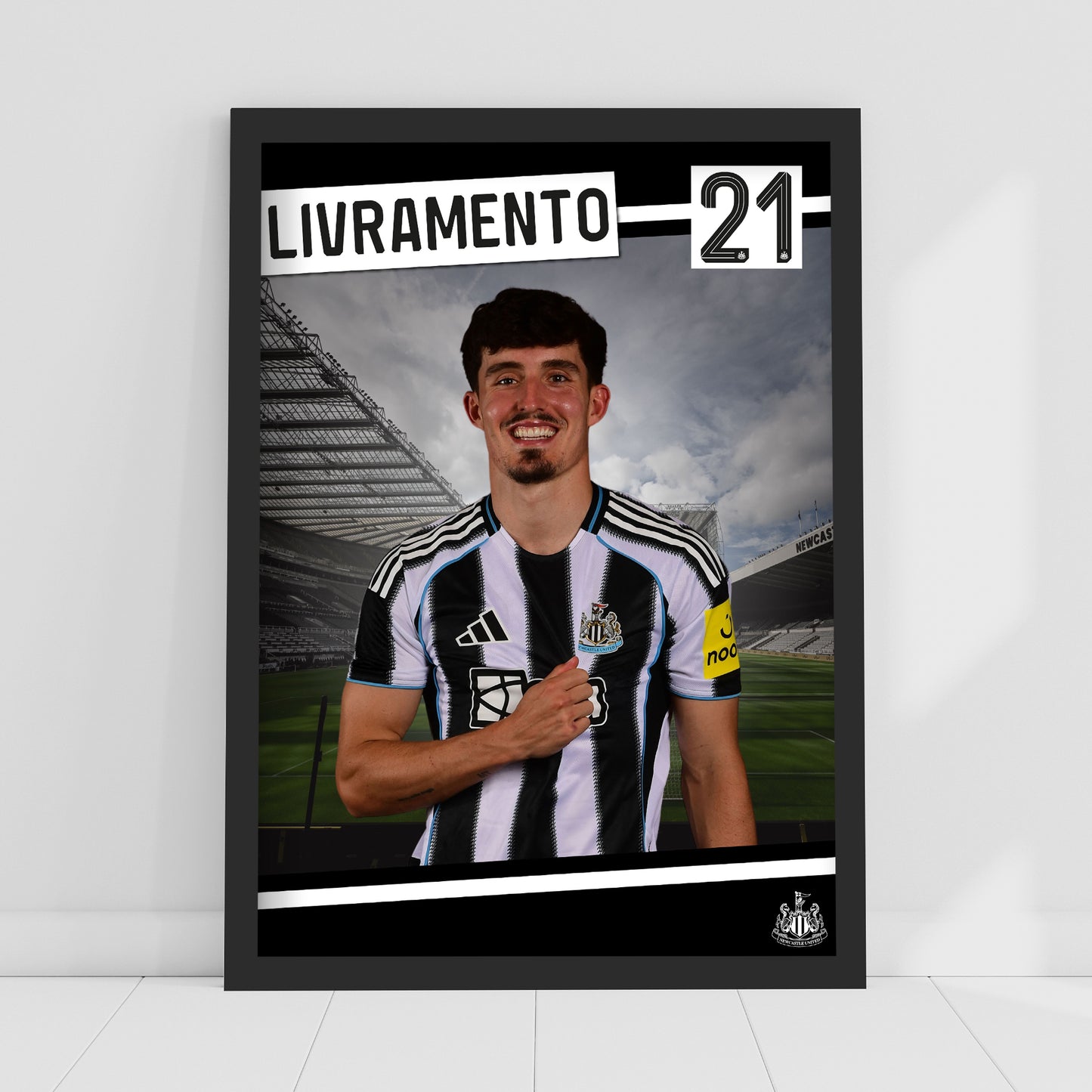Newcastle United FC Print - Livramento 25/26 Core Poster Football Wall Art