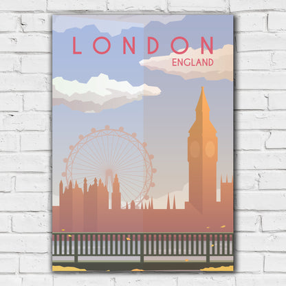 World City Print - London England Poster Wall Art