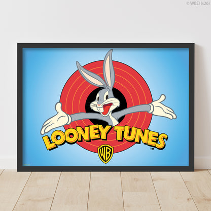 Looney Tunes™ Print - Bugs Bunny In Logo Poster Wall Art