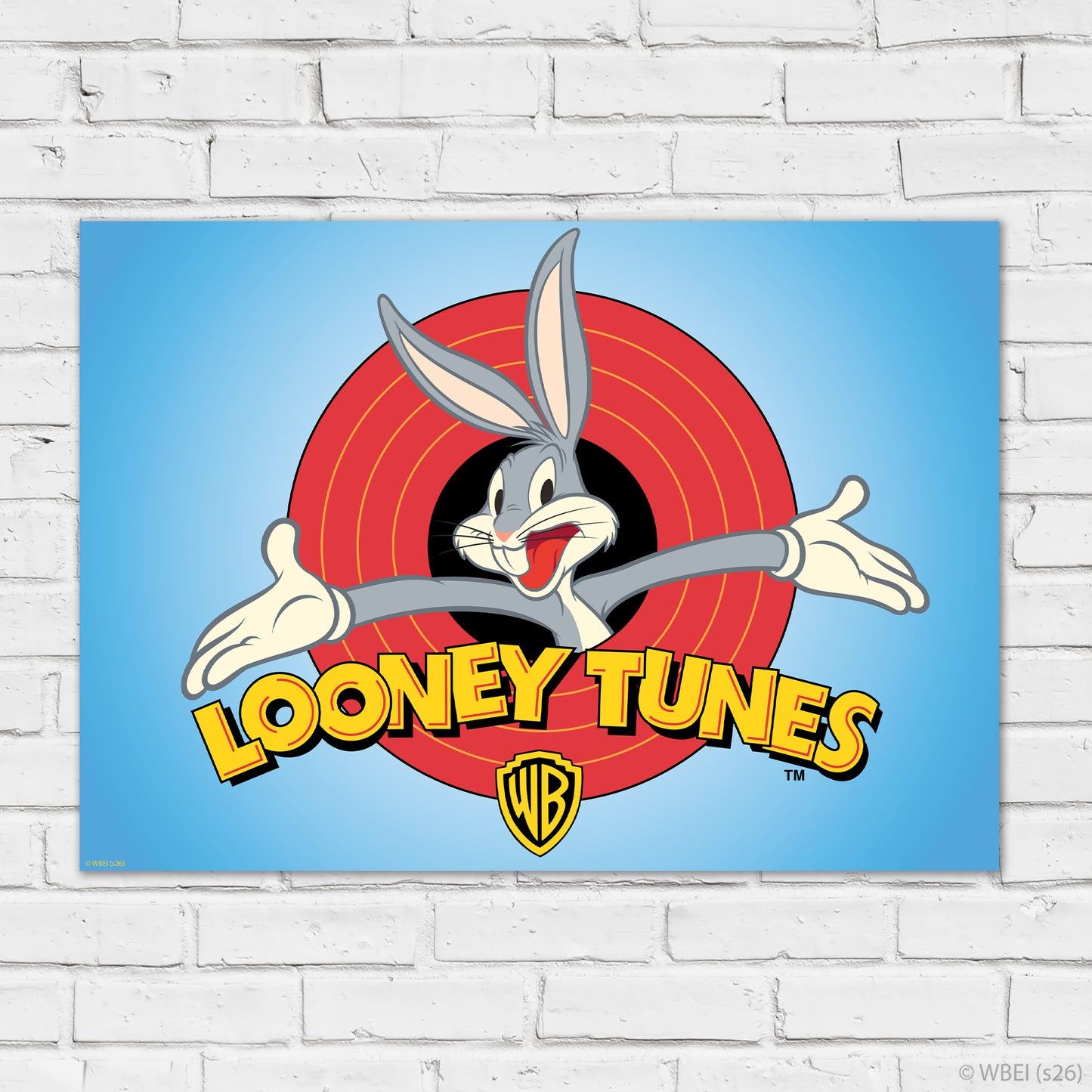 Looney Tunes™ Print - Bugs Bunny In Logo Poster Wall Art