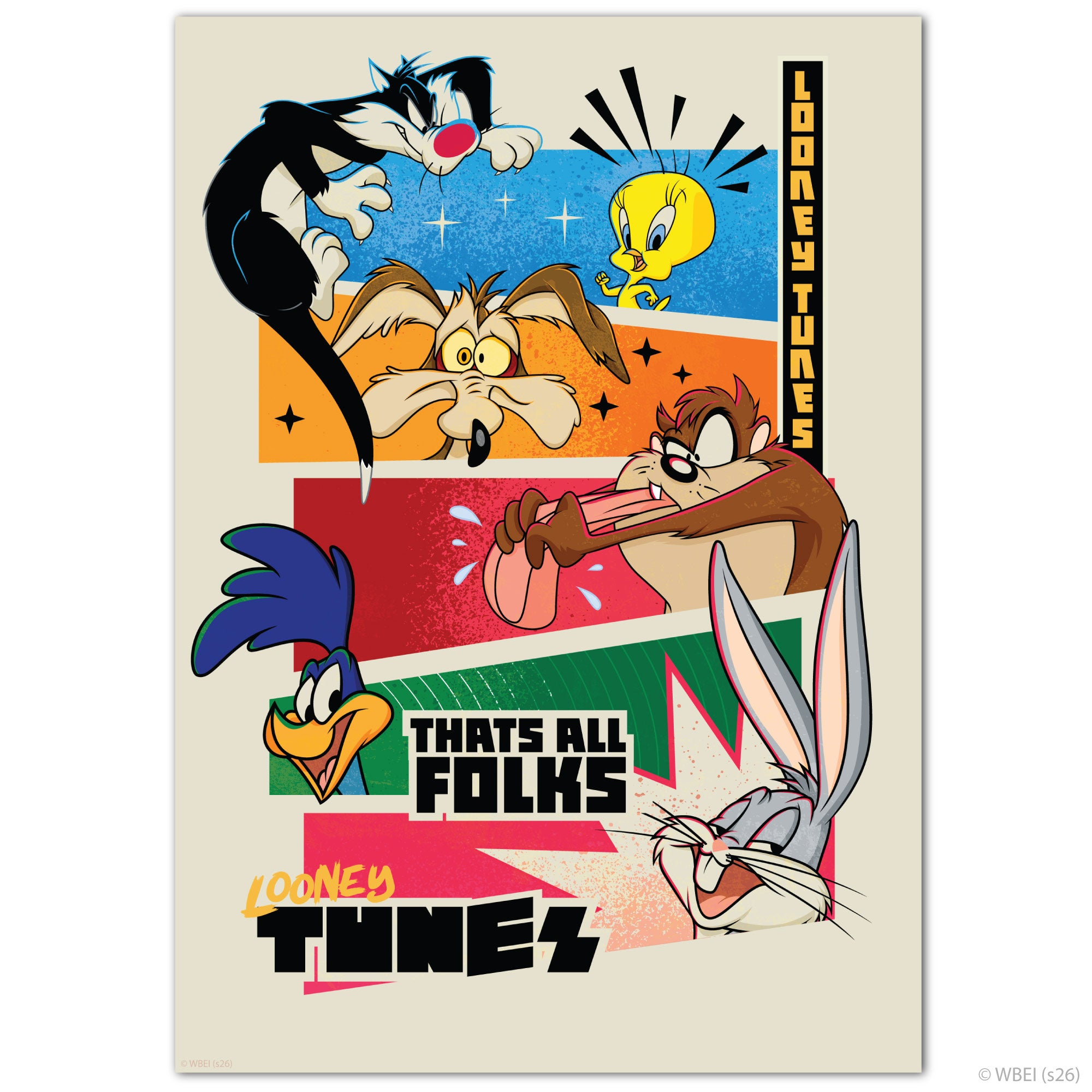 Looney Tunes™ Print - That's All Folks Poster Wall Art – www