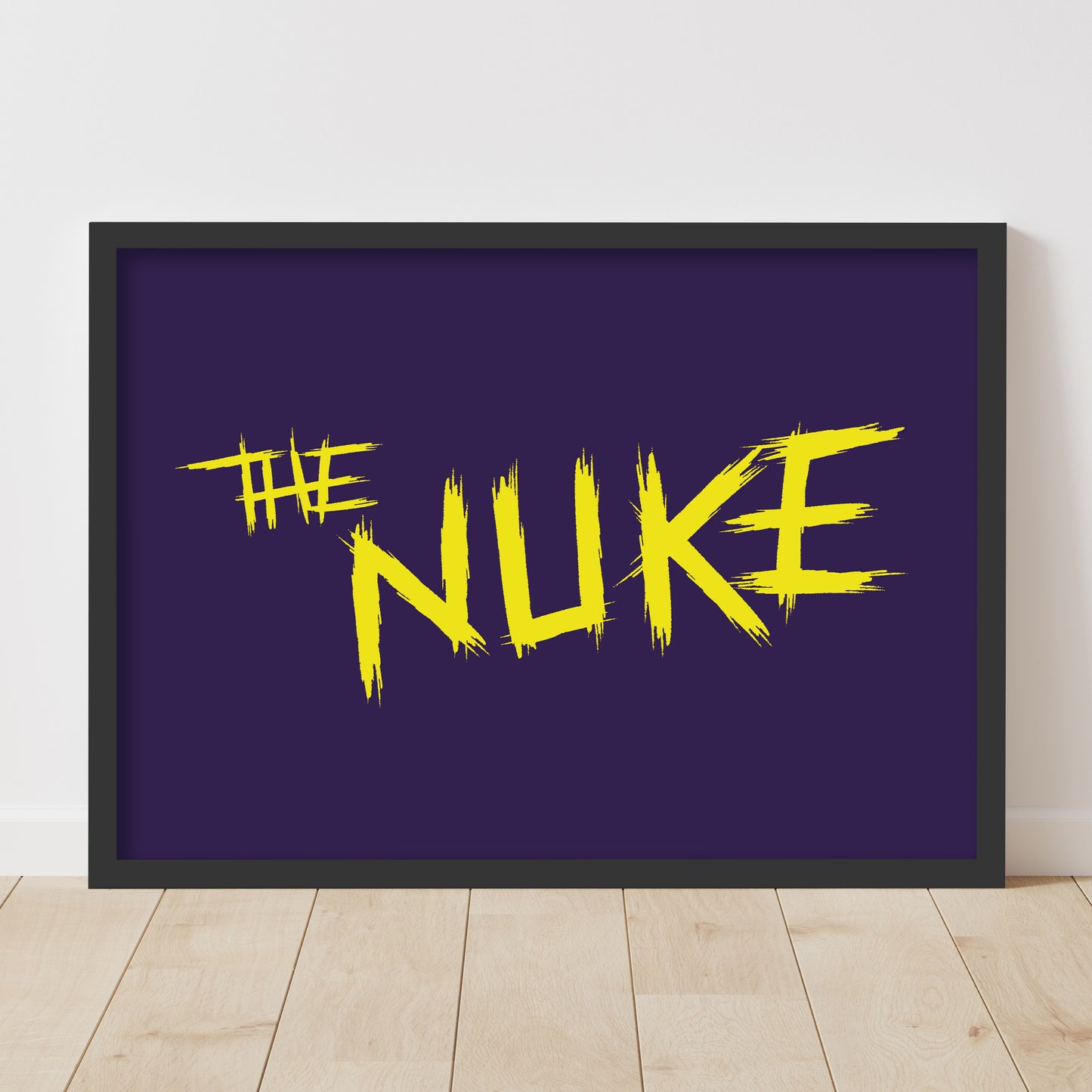 Luke Littler Darts Print - The Nuke Purple Poster