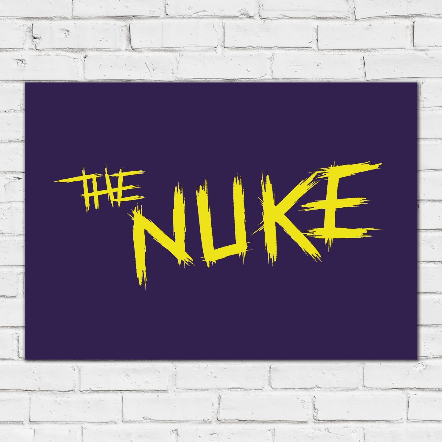 Luke Littler Darts Print - The Nuke Purple Poster