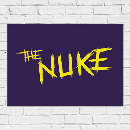 Luke Littler Darts Print - The Nuke Purple Poster