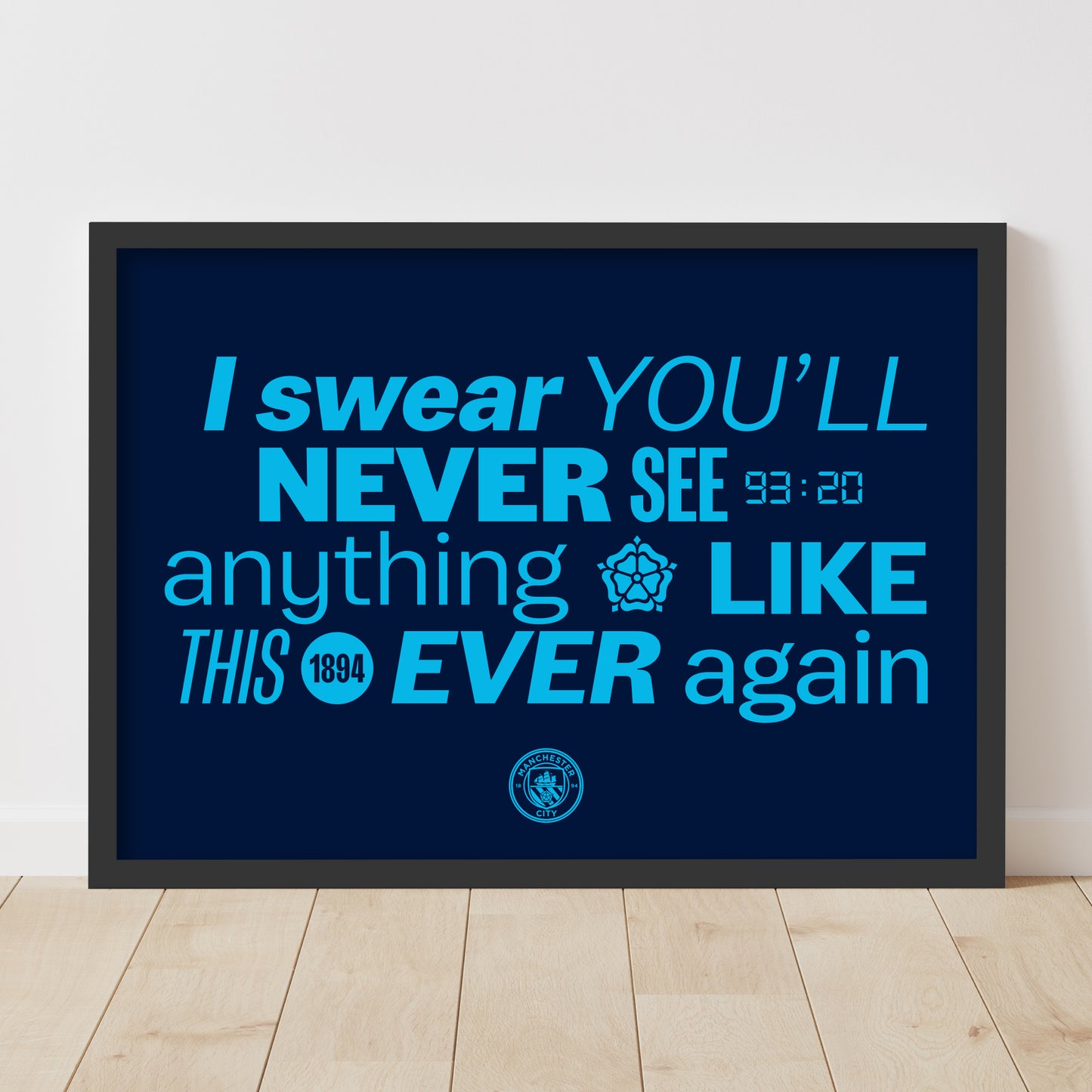 Manchester City Print - 93 20 Commentary Poster