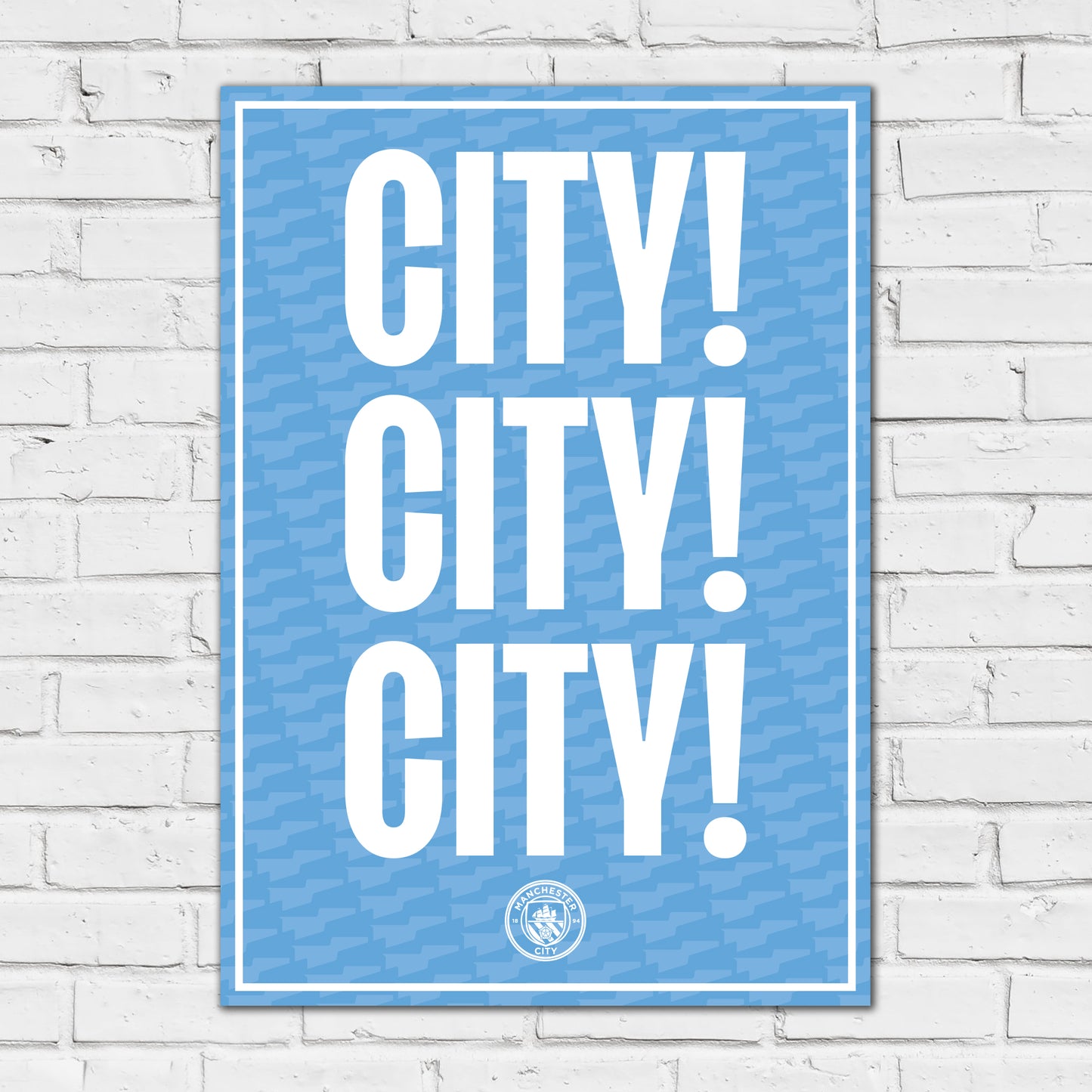 Manchester City Print - CITY CITY CITY Poster