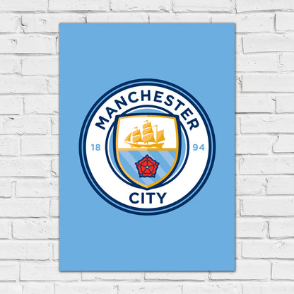 Manchester City Print - Crest Poster