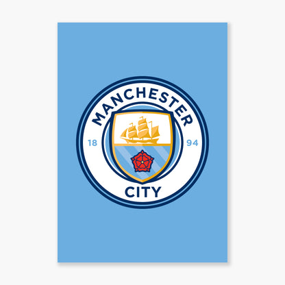 Manchester City Print - Crest Poster