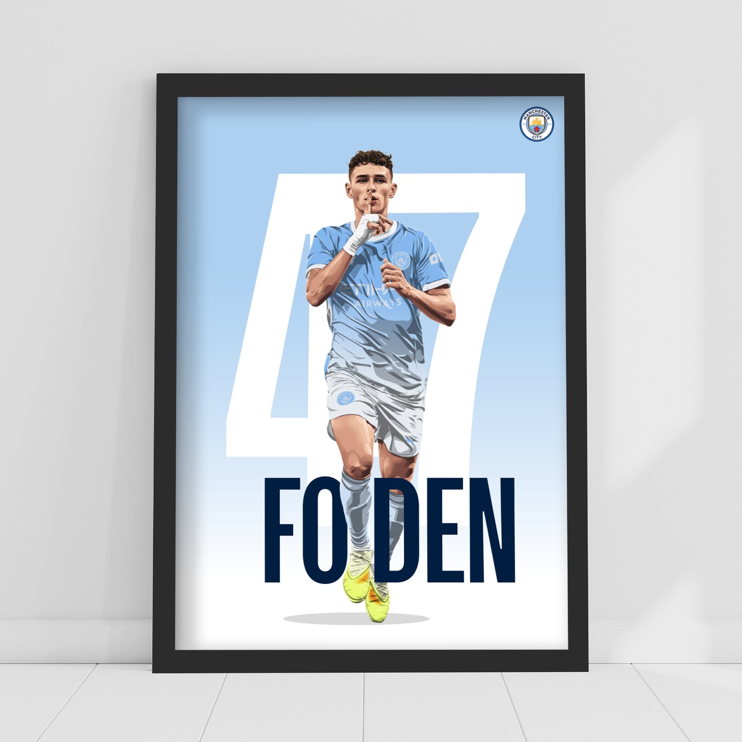 Manchester City Print - Foden 26/27 Illustration Player Poster