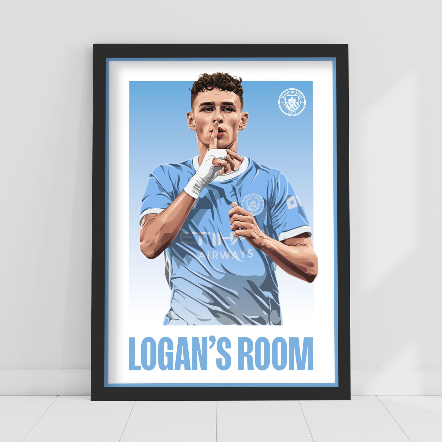 Manchester City Print - Foden Personalised Illustration 26/27 Player Poster