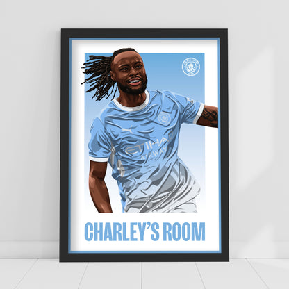 Manchester City Print - Semenyo Personalised Illustration 26/27 Player Poster