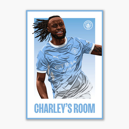 Manchester City Print - Semenyo Personalised Illustration 26/27 Player Poster