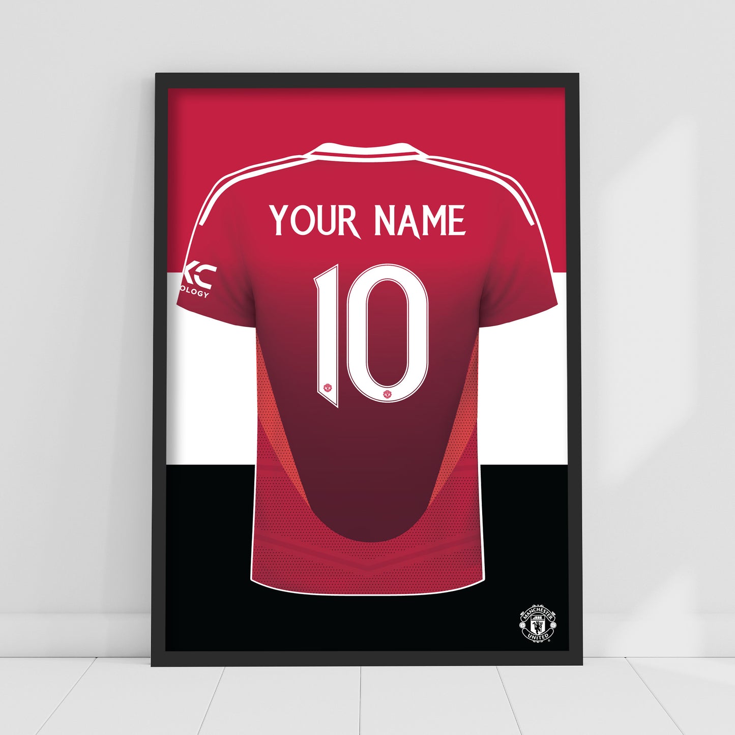 Manchester United FC Print - Personalised 24/25 Shirt Design