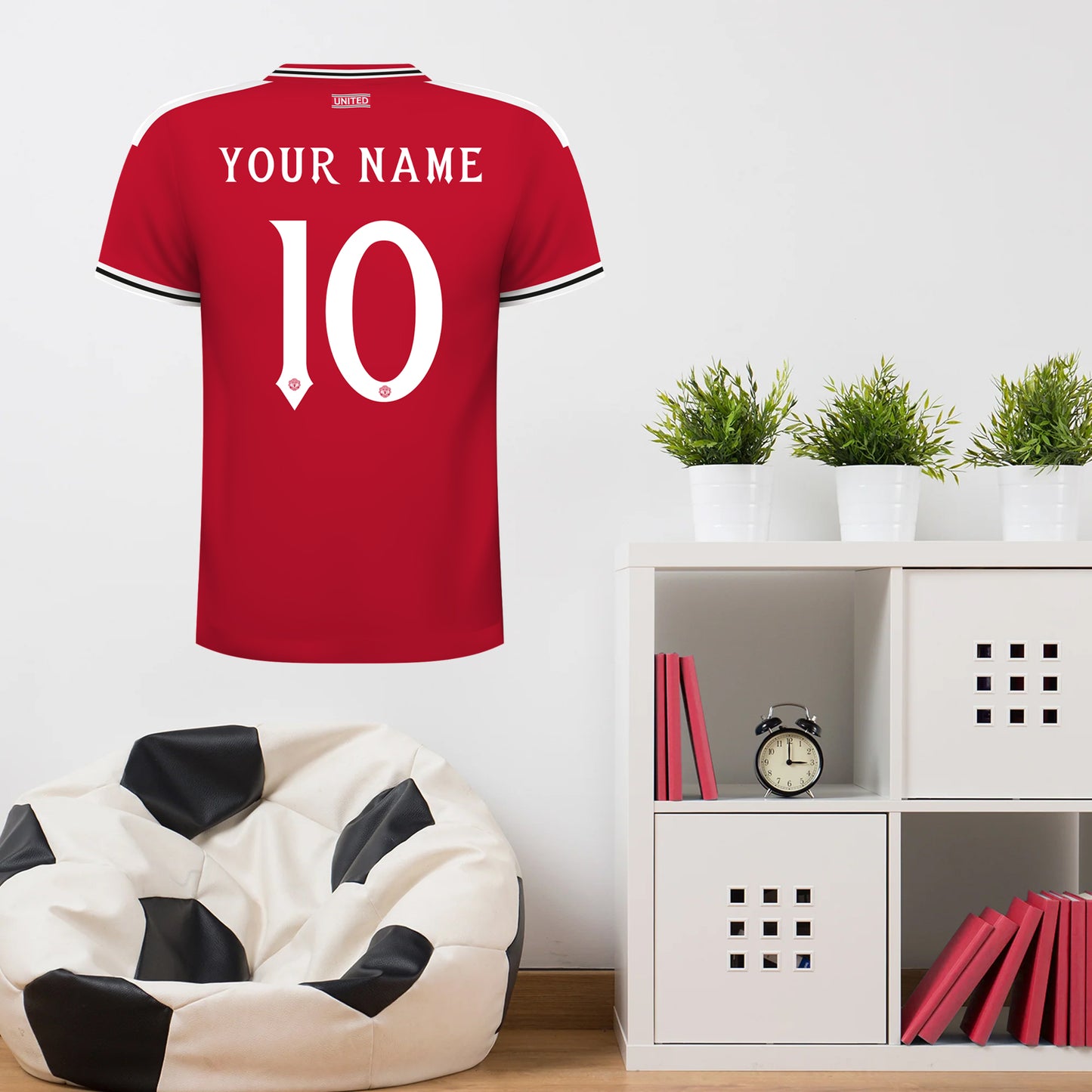 Manchester United F.C. - Personalised 26/27 Shirt Wall Sticker