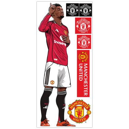 Manchester United FC Wall Sticker - Amad Diallo 25-26 Illustration Decal Art