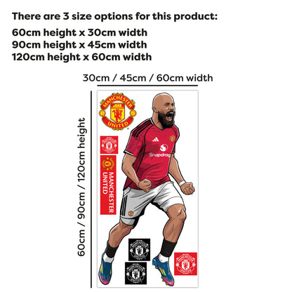 Manchester United FC Wall Sticker - Mbeumo 25-26 Illustration Decal Art
