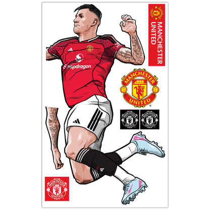 Manchester United FC Wall Sticker - Sesko 25-26 Illustration Decal Art