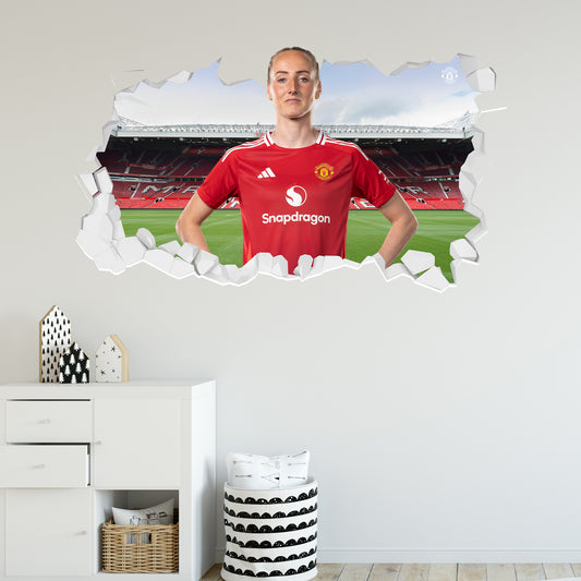 Manchester United FC Wall Sticker - Turner 24/25 Broken Wall Decal
