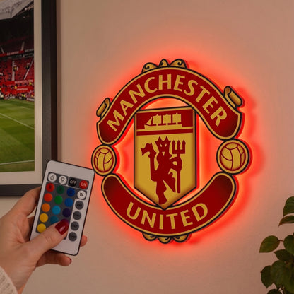 Manchester United Crest LED Backlit WallLite