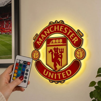 Manchester United Crest LED Backlit WallLite